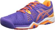 👟 asics women's gel resolution lavender nectarine shoes for optimal performance and style logo