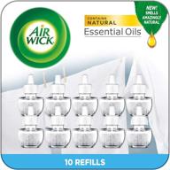 🌬️ air wick plug-in scented oil: 10 fresh linen refills - same familiar fragrance of laundry freshness! logo