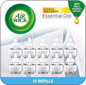 img 4 attached to 🌬️ Air Wick Plug-In Scented Oil: 10 Fresh Linen Refills - Same Familiar Fragrance of Laundry Freshness!