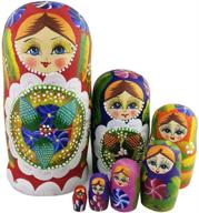 🌺 winterworm flowers berries russian matryoshka: a beautiful traditional nesting doll with floral and berry designs logo