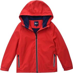 img 4 attached to 🧥 Premium M2C Boys Girls Hooded Outdoor Fleece Lined Waterproof Jacket: Stylish Protection for All-Weather Adventures