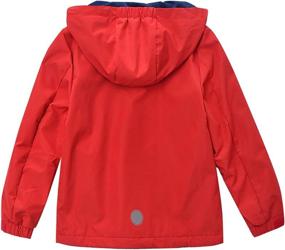 img 3 attached to 🧥 Premium M2C Boys Girls Hooded Outdoor Fleece Lined Waterproof Jacket: Stylish Protection for All-Weather Adventures