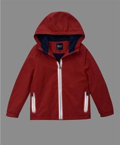 img 1 attached to 🧥 Premium M2C Boys Girls Hooded Outdoor Fleece Lined Waterproof Jacket: Stylish Protection for All-Weather Adventures