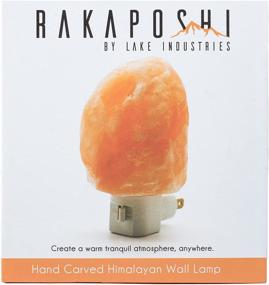 img 1 attached to 🌙 Premium Rakaposhi Salt Rock Night Light - Certified Natural Crystal Himalayan Salt Lamp Night Light with UL Listed Wall Plug