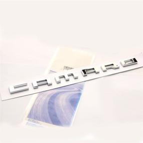 img 3 attached to 🚘 Set of 2x Genuine OEM Camaro Letter Emblems 3D Badges RS SS ZL1 Z28 Chevy Chrome