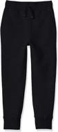 black boys' clothing: amazon essentials fleece jogger pants logo
