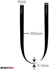 img 3 attached to 📷 Raspberry Pi Camera Module V2 Arducam Sensor Extension Cable - 300MM / 1FT Length for IMX219 Sensor Extension in Compact Enclosures, Narrow Space Projects, Compatible with Jetson Nano and V2 Camera