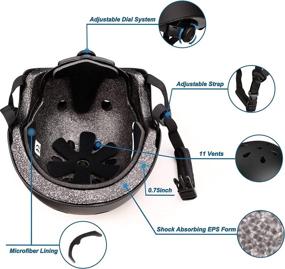 img 1 attached to 🛴 Stay Safe with MONATA Skateboard Bike Helmet: Ideal Head Protection for Youth, Adults, and Teens in Sports Activities like Skating, Scooting, Cycling, and Rollerblading.