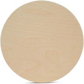 img 4 attached to 🪵 Woodpeckers 18 inch Birch Plywood Discs - Pack of 10 Unfinished 1/4 Inch Thick Wood Circles for Crafts and DIY Projects