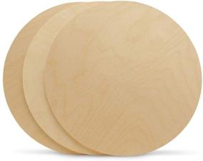 img 2 attached to 🪵 Woodpeckers 18 inch Birch Plywood Discs - Pack of 10 Unfinished 1/4 Inch Thick Wood Circles for Crafts and DIY Projects