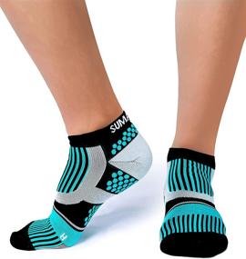 img 4 attached to 🧦 SUMARPO Ankle Low Cut Compression Socks for Women & Men - Enhance Circulation 20-30 mmHg for Running, Nursing, Athletics, and Sports