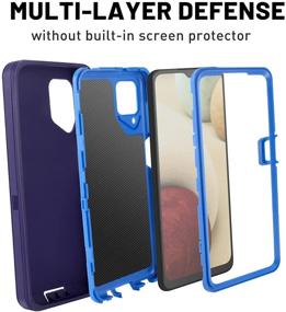 img 2 attached to FYSZBOX For Samsung Galaxy A12 Case Triple Layer Shockproof Drop Proof Heavy Duty Full Body Rugged Protection Phone Case Cover For Samsung Galaxy A12 6