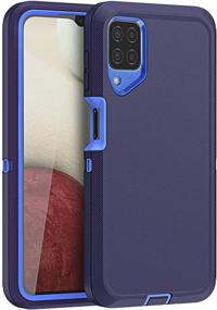 img 4 attached to FYSZBOX For Samsung Galaxy A12 Case Triple Layer Shockproof Drop Proof Heavy Duty Full Body Rugged Protection Phone Case Cover For Samsung Galaxy A12 6