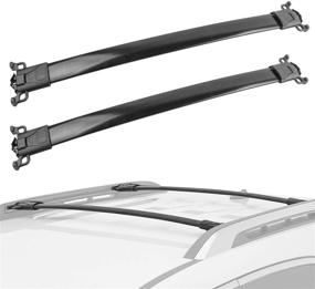 img 4 attached to 🚙 Chevy Equinox/GMC Terrain Roof Rack Cross Bar Rail: Cargo Racks & Kayak Carrier for 2010-2017 Models