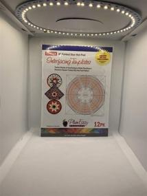 img 3 attached to 🔥 Folded Star 8-inch Hot Pad Interfacing Templates 12-pack: Perfect for Plumeasy's Round or Square Folded Star Patterns