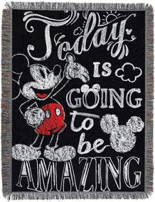 img 4 attached to 🐭 Disney's Mickey Mouse, 'Amazing Day' Woven Tapestry Throw Blanket, 48x60, Multi Color - Enhanced for Better SEO