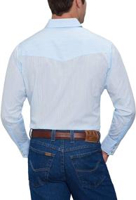 img 2 attached to Stylish and Classic: Cattleman Dobby Solid Western Dress for Men