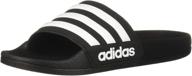 👟 adidas unisex youth adilette shower black athletic shoes for girls logo