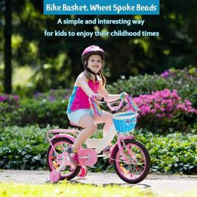 img 3 attached to 🚲 Enhance Your Child's Bike with kortes 1 Pack Kids Bike Bell, 2 Pack Kids Bike Streamers, Bike Front Handlebar Basket, Bike Wheel Spoke Beads - Must-Have Children's Bike Accessories!