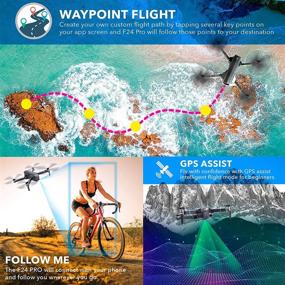 img 2 attached to 🚁 Contixo Quadcopter GPS Foldable 4K HD Camera Drones: 60 Minutes Longest Flight Time, Brushless Motors, Extra Battery, 64GB SD Card & Carrying Case