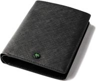 🧳 luxury travel leather passport: stylish and secure blocking companion logo