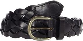 img 1 attached to Florsheim Mens Arlen Braid Black Men's Accessories in Belts