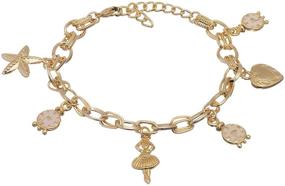 img 4 attached to Crunchy Fashion: Exquisite Stylish Fancy Party Wear Charm Bracelets to Wow Your Style