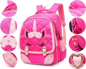 img 3 attached to Magical Moonmo Unicorn Princess Backpack - Waterproof and Stylish for Adventurous Princesses