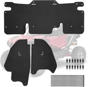 img 4 attached to 🛡️ Kemimoto Talon Mud Guard Dust Fender Flares and Mud Flaps - 3 Pack, Compatible with Honda Talon 1000R, 1000X, 1000X-4 - 2019, 2020, 2021