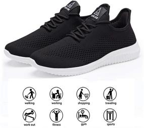 img 1 attached to YDB Lightweight Breathable Athletic Sneakers Men's Shoes and Athletic