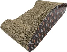 img 1 attached to 🐱 Evelots Kitty Cat Scratcher Lounge - Sturdy Cardboard Couch & Claw Groomer