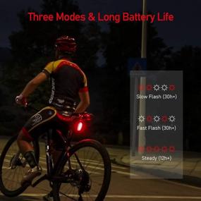 img 2 attached to Onvian Smart Bike Tail Light - USB Rechargeable, Ultra Bright, IP65 🚴 Waterproof, Auto Brake Sensing, Easy Mount Cycling Safety Warning Taillight with High Lumen