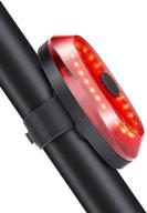 onvian smart bike tail light - usb rechargeable, ultra bright, ip65 🚴 waterproof, auto brake sensing, easy mount cycling safety warning taillight with high lumen logo