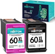 🖨️ high-quality remanufactured ink cartridges: hibiton replacement for hp 60xl 60 xl – compatible with photosmart, envy, and deskjet printers (black, tri-color) 2 pack logo