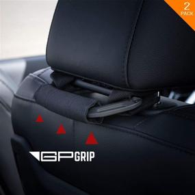 img 3 attached to 🚗 GPCA Headrest Grab Handles PRO Universal for Wrangler, Truck, Sport Car - Easy Pole Mount for 4X4 Off-Road Backseat Passengers. GP Back Grip Patented (Black Aluminum)