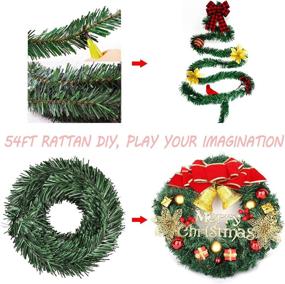 img 2 attached to Christmas Garland Artificial Greenery Decoration