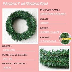 img 3 attached to Christmas Garland Artificial Greenery Decoration