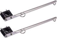 enhance your boat with amarine made 2-pack stainless steel rail mount boat pulpit staff – perfect for yacht marine boat flag pole mount (7/8" - 1-1/4") логотип