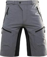 🚵 hiauspor men's mountain bike shorts: premium mtb cycling biking short with convenient zipper pockets logo