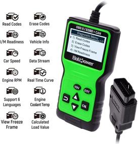 img 2 attached to Bolt Power OBD2 Scanner Code Reader | Fault Code Read & Erase | Emission Monitor | Check Engine Light Diagnostic Tool | CAN OBD II Scan for Japanese, European, American Cars