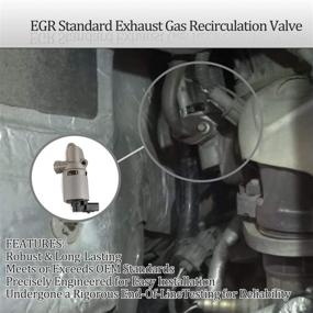 img 3 attached to 🚗 EGR Exhaust Gas Recirculation Valve Replacement for Jeep Wrangler Pacifica Town & Country Dodge Grand Caravan VW Routan - Fits V6 3.3L or 3.8L - Replaces OEM Part Numbers - Gray