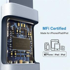 img 1 attached to 🎧 Наушники FAPO Lightning для iPhone | Сертификация MFi с микрофоном | Шумоизоляционные наушники для iPhone 12/11 Pro/Max/XS/XR/8/7 | Белые