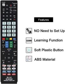 img 1 attached to Gvirtue Universal Remote Control Compatible with Sharp AQUOS Smart TV/HDTV/3D/LCD/LED/4K TV - Replacement Remote GB004WJSA/GA935WJSA/GB004WJSA/GJ221-C/GB118WJSA - Includes 180 Day Warranty