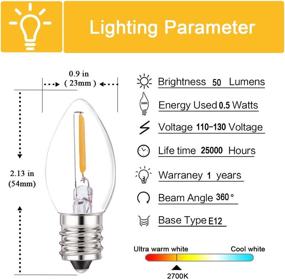 img 3 attached to 🌟 Enhance Your Space with Bulbs Filament Edison Candelabra Candel: Timeless Elegance for Every Setting