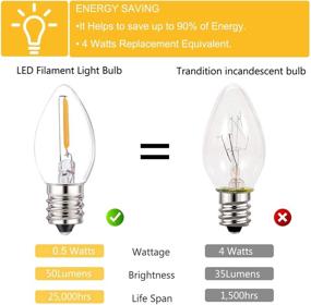 img 2 attached to 🌟 Enhance Your Space with Bulbs Filament Edison Candelabra Candel: Timeless Elegance for Every Setting