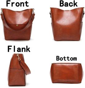 img 2 attached to 👜 Molodo Satchel Leather Shoulder Handbags & Wallets: Stylish and Trendy Hobo Bags for Women