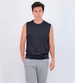 img 3 attached to 👕 High-Performance 5-Pack: Men's Dry-Fit Active Athletic Tech Tank Top - Perfect for Workout & Training