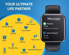 img 3 attached to Android Samsung Pedometer Waterproof Smartwatch