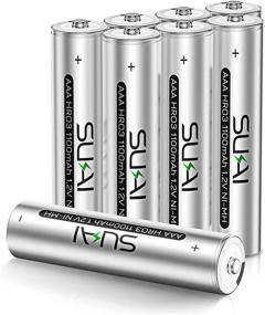 img 4 attached to 🔋 SUKAI Rechargeable AAA Batteries - High Capacity 1100mAh 1.2V Ni-MH Triple A Batteries with Low Self Discharge - 8 Pack