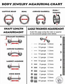 img 1 attached to 👙 Stylish Amelia Fashion 14GA Double CZ Prong Set Belly Button/Navel Ring - High Quality 316L Surgical Steel Design